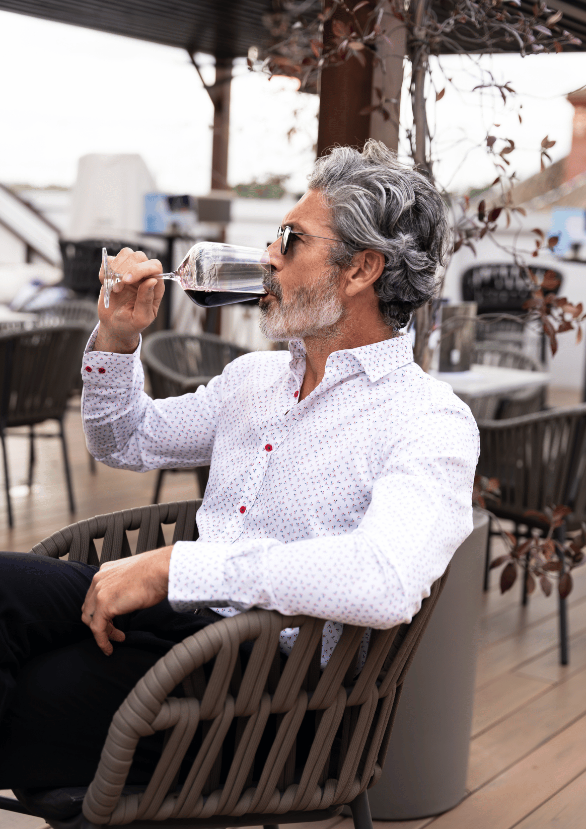 Camisa Manga Larga Monttesco Fantasía Micro Flores