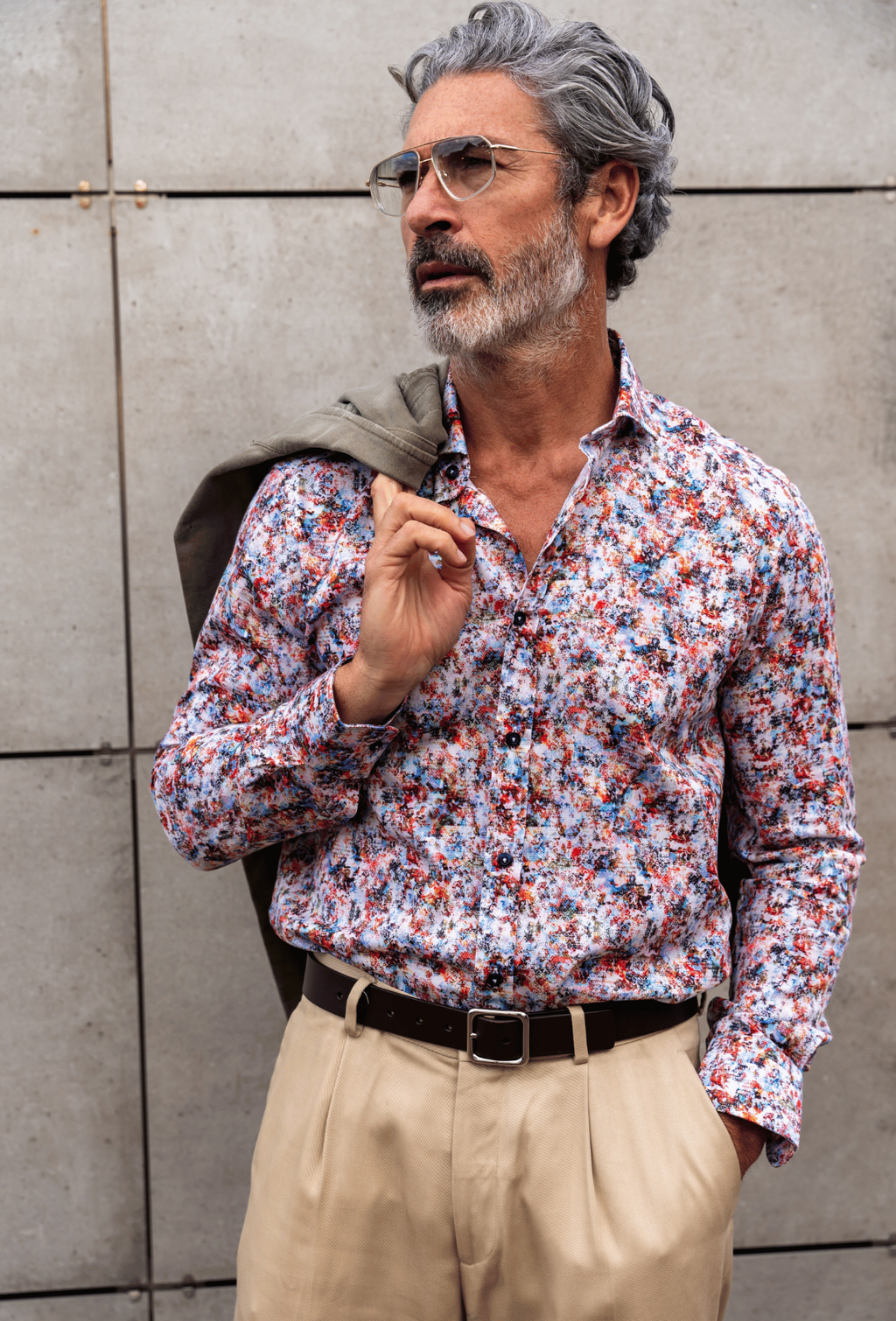 Camisa Monttesco Manga Larga Fantasía Rompecabeza