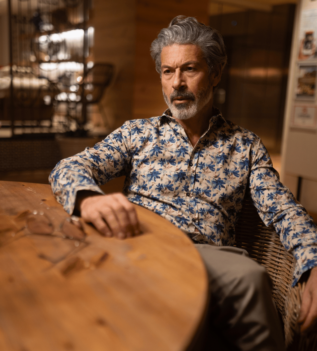 Camisa Monttesco Manga Larga Fantasía