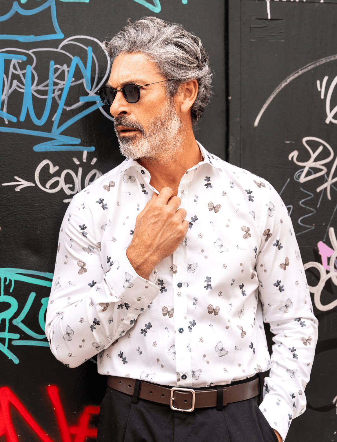 Camisa Monttesco Manga Larga Fantasía Libélulas