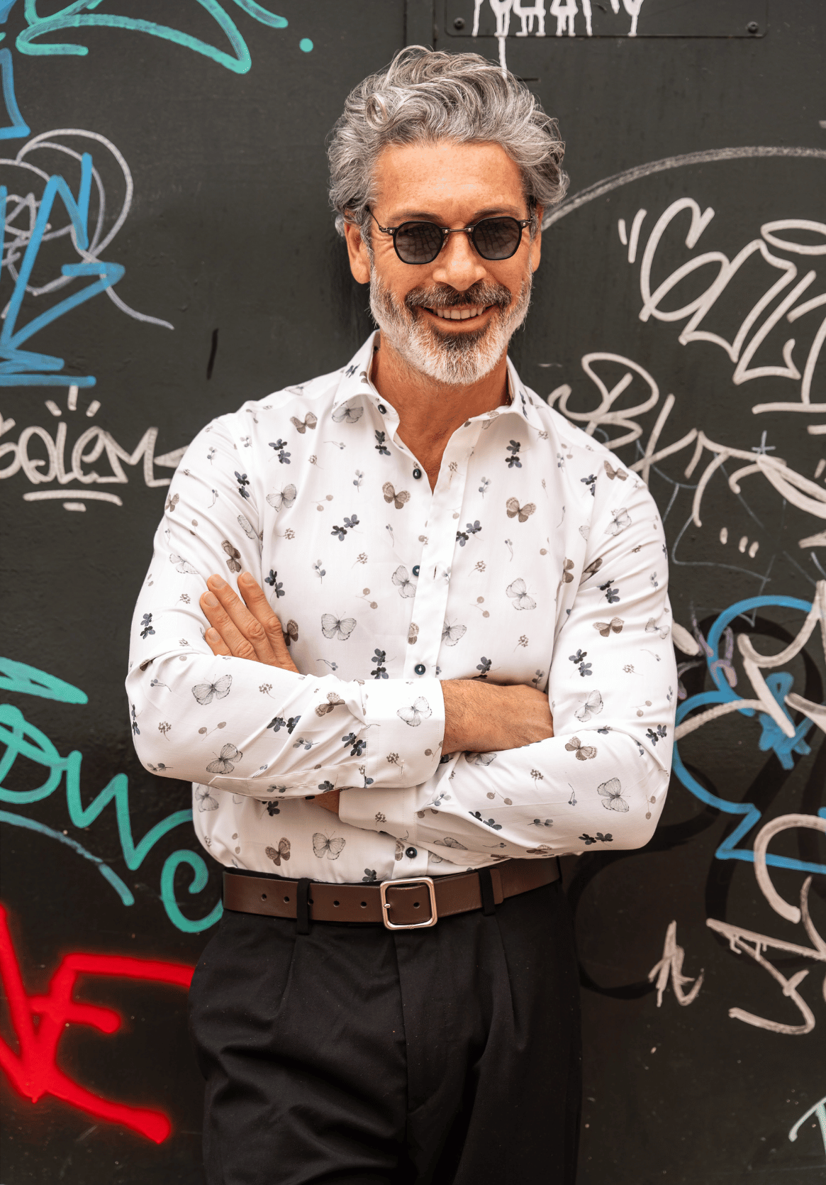 Camisa Monttesco Manga Larga Fantasía Libélulas