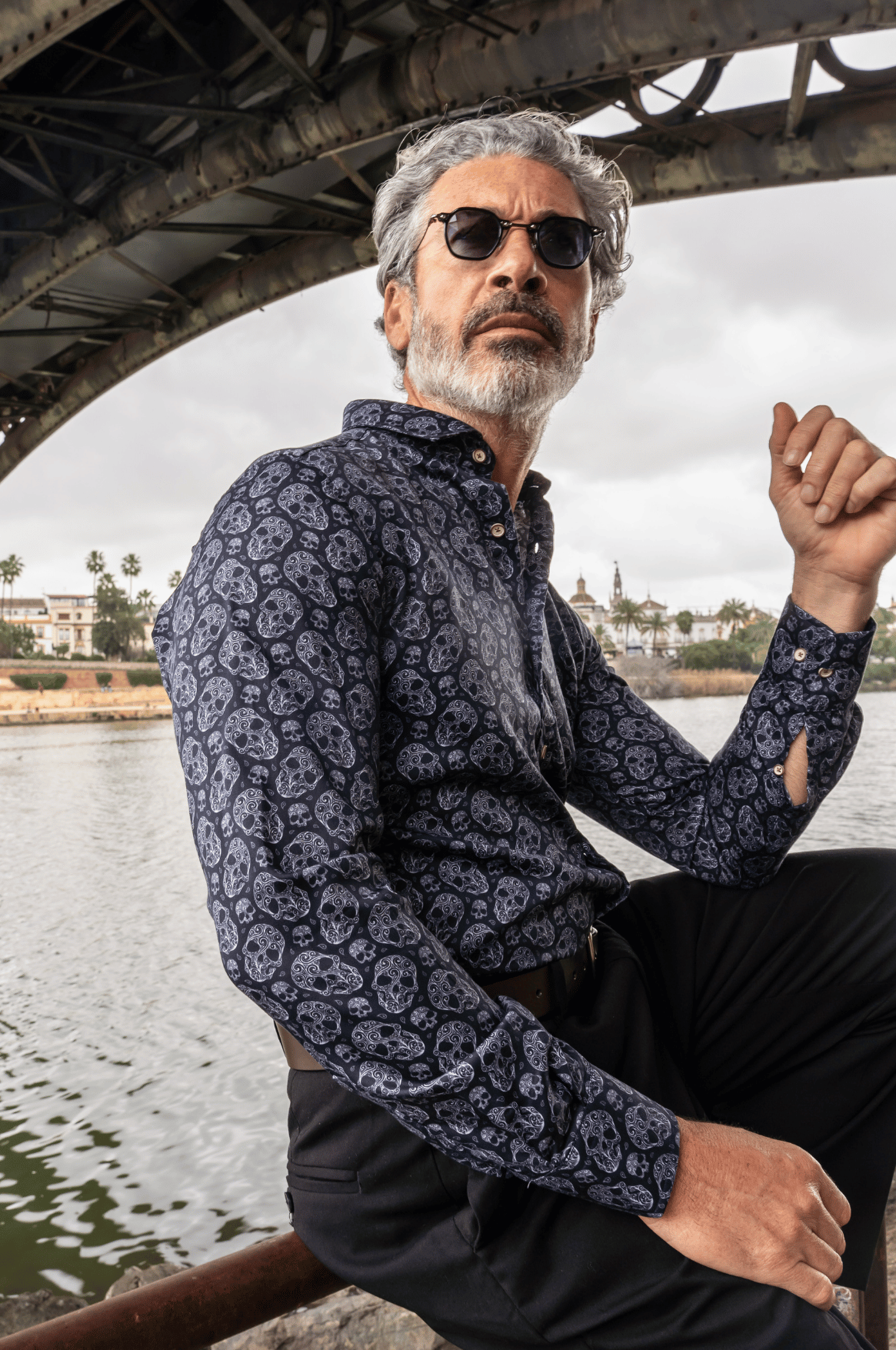 Camisa Monttesco Manga Larga Fantasía