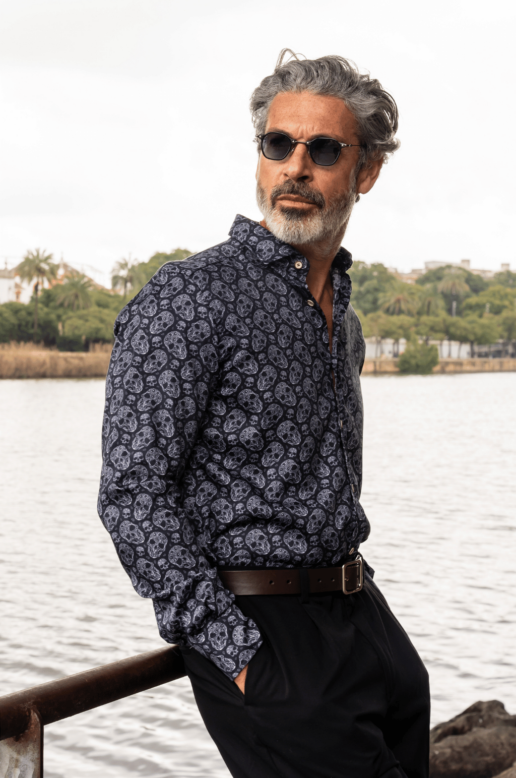 Camisa Monttesco Manga Larga Fantasía