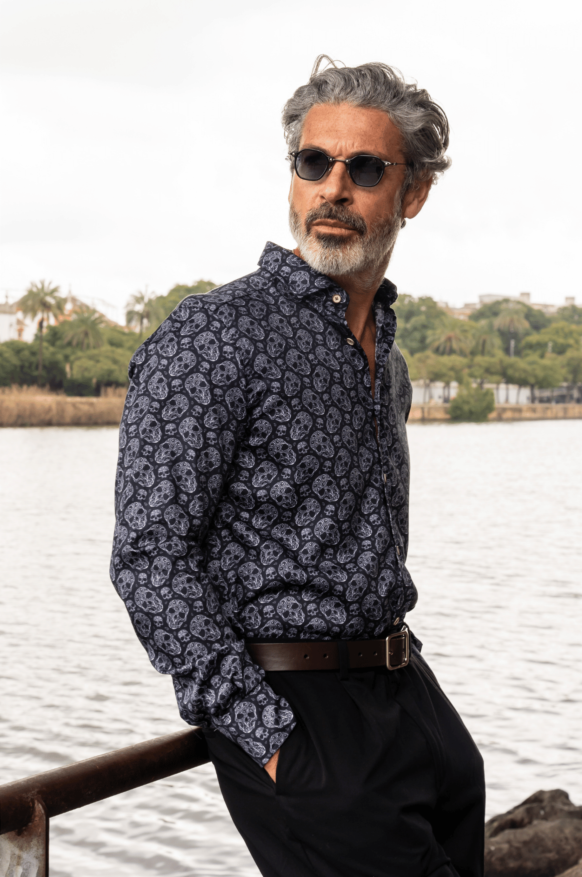 Camisa Monttesco Manga Larga Fantasía