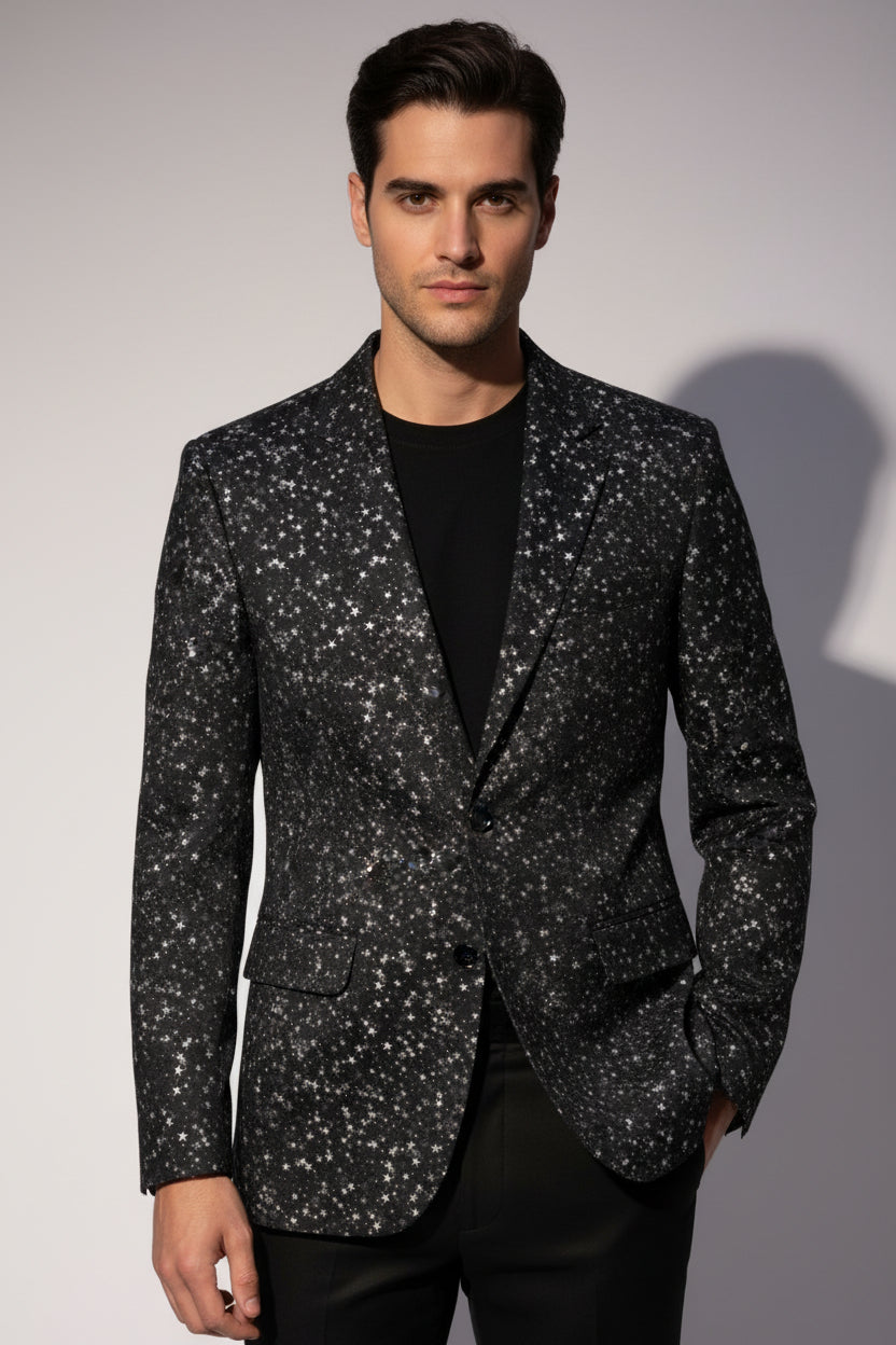 Americana Fantasía Skull and Roses Estrellas Gris