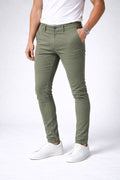 Pantalón Chino Skinny Verde Kaki monttesco