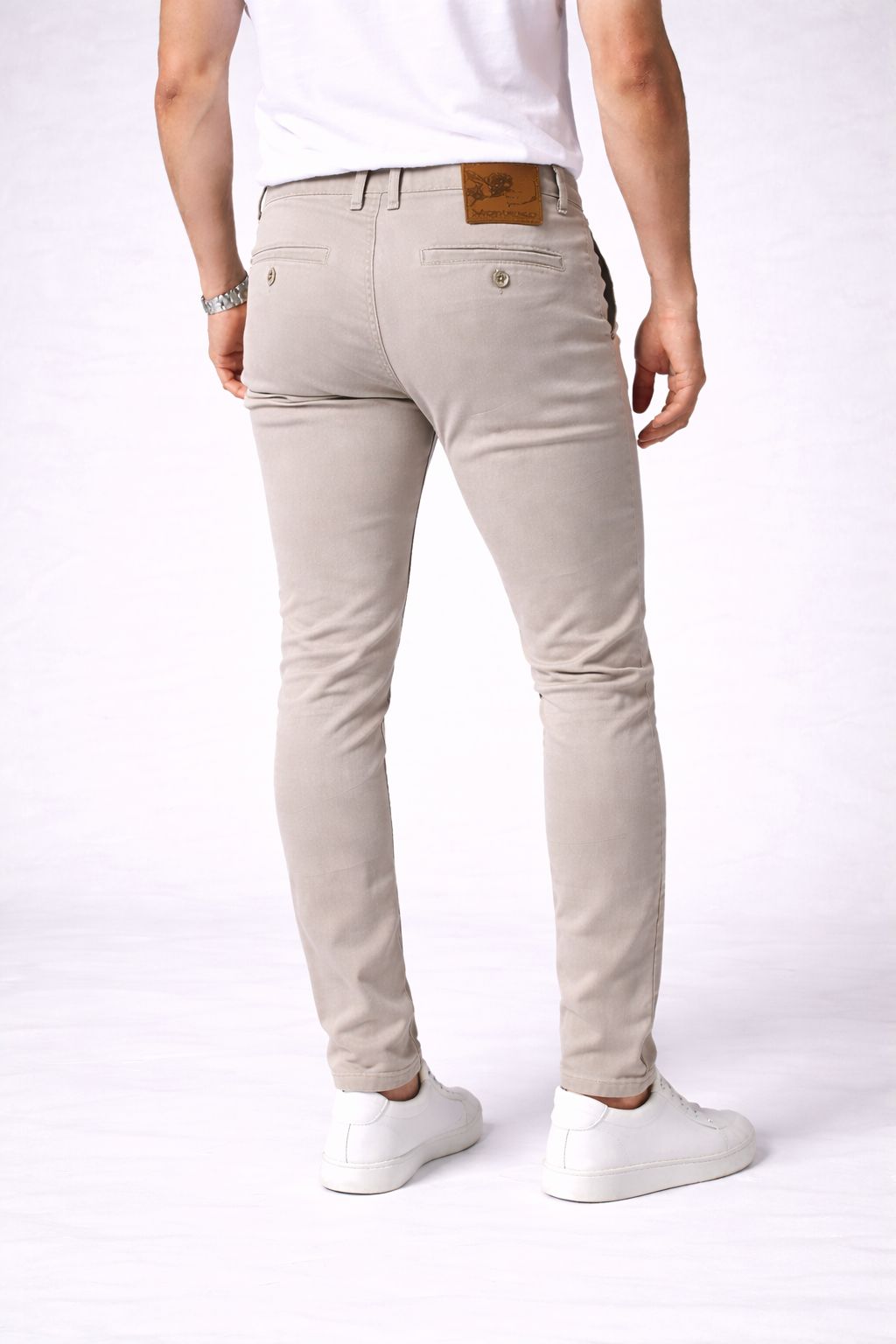 Pantalón Chino Skinny Beige piedra Monttesco