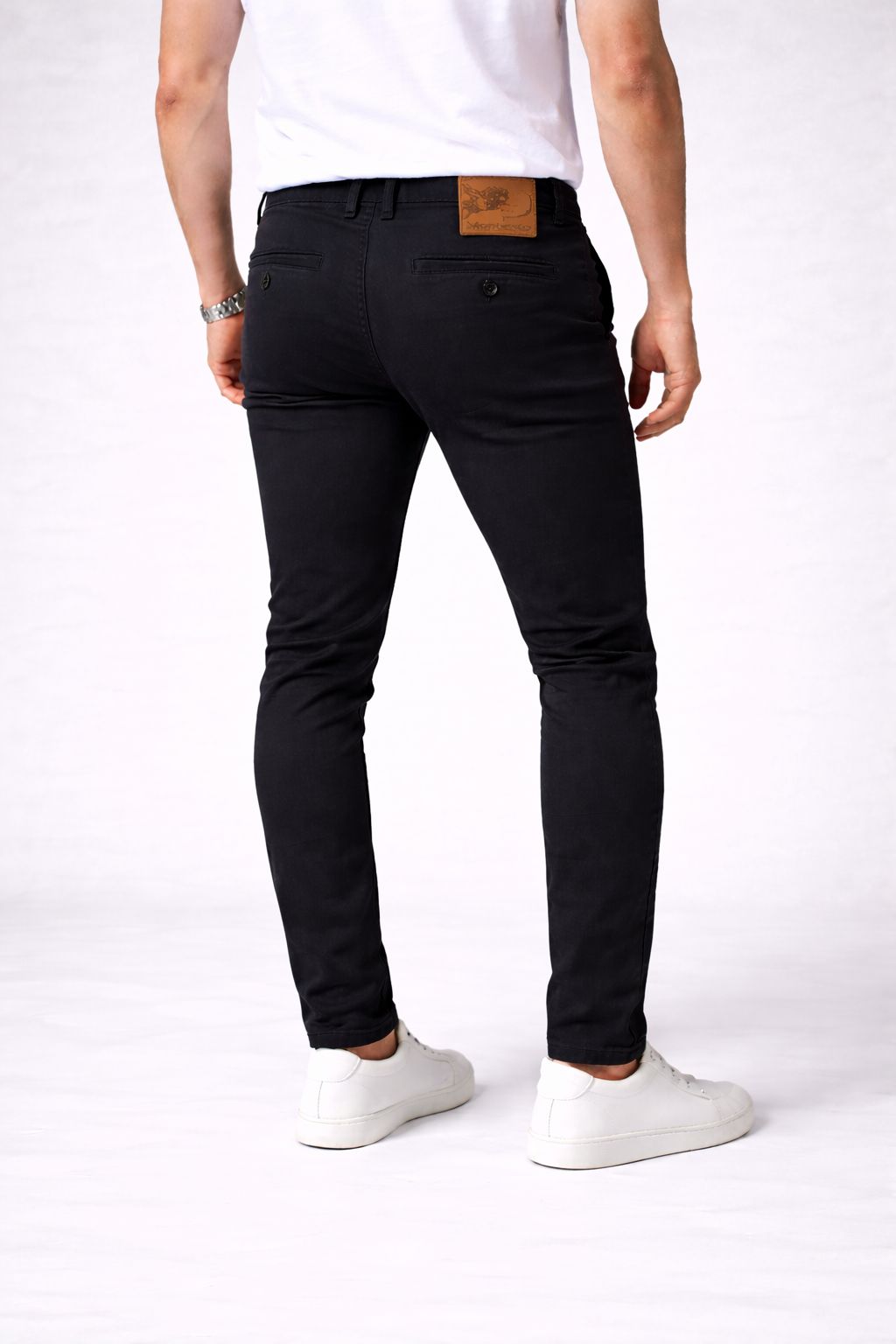 Pantalón Chino Skinny Negro